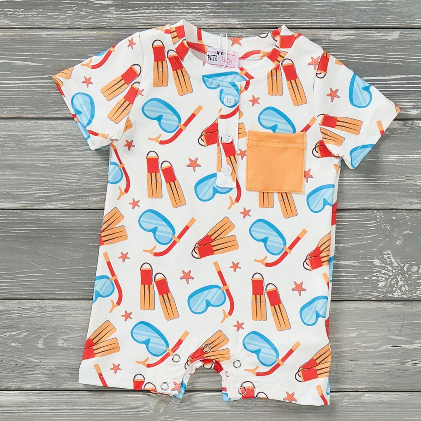 Snorkel Time Boys Infant Romper