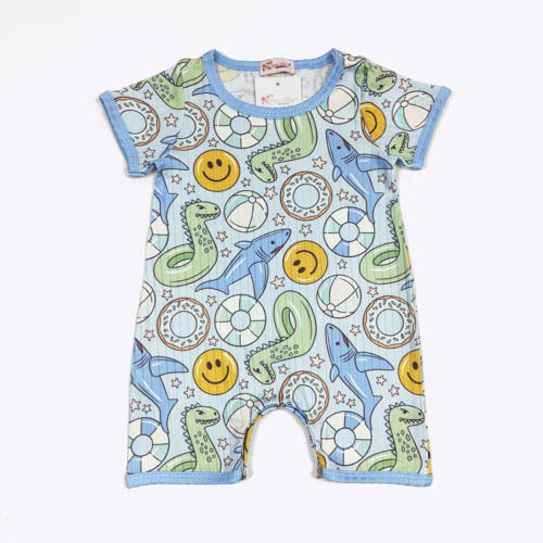 Pool Float Boy Romper