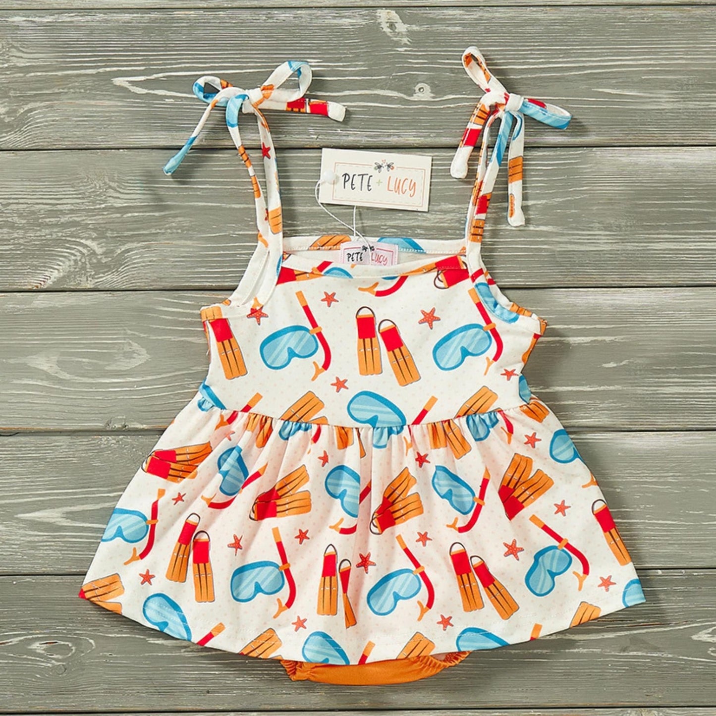 Snorkel Time Infant Girls Romper