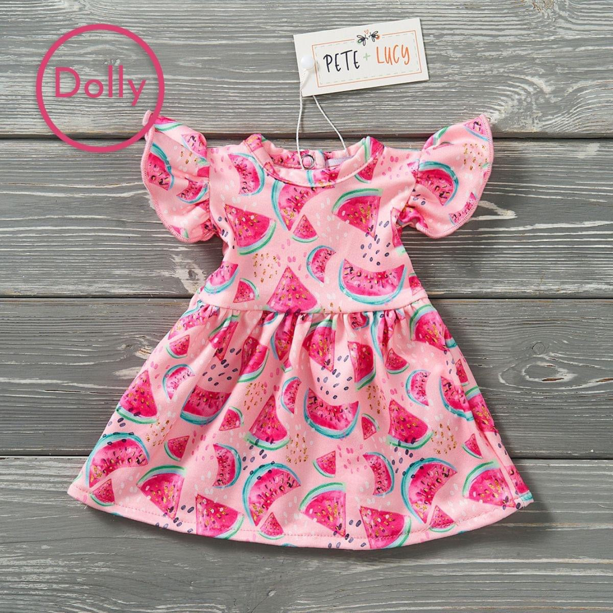 Watermelon Splash 18 Inch Doll Dress.