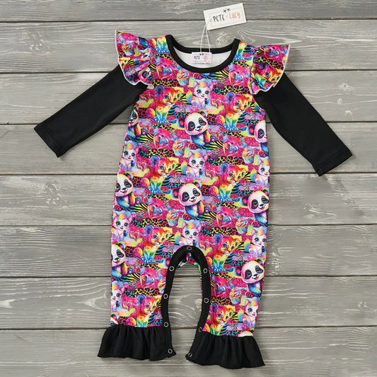 Neon Nostalgia - Girl Infant Romper