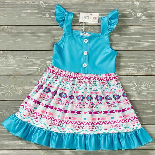 Summer Aztec - Girl Dress