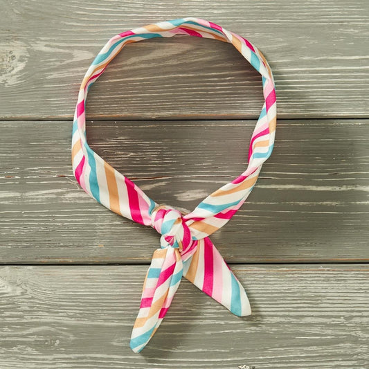 Summer Stripe Tie Headband