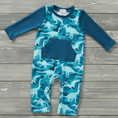 Camo 'Saurs Boy Infant Romper