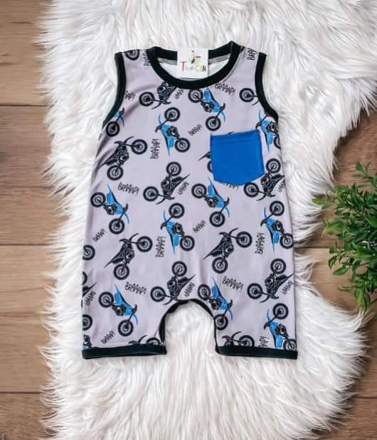 Dirt Bike Infant Romper