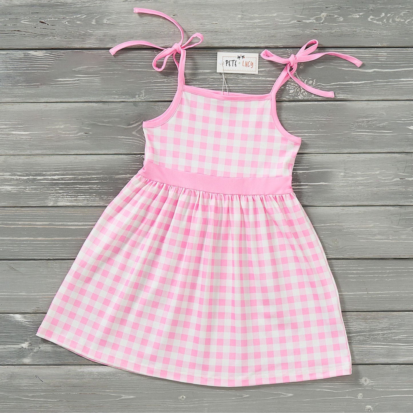 Miss Malibu Girl Dress (Gingham)