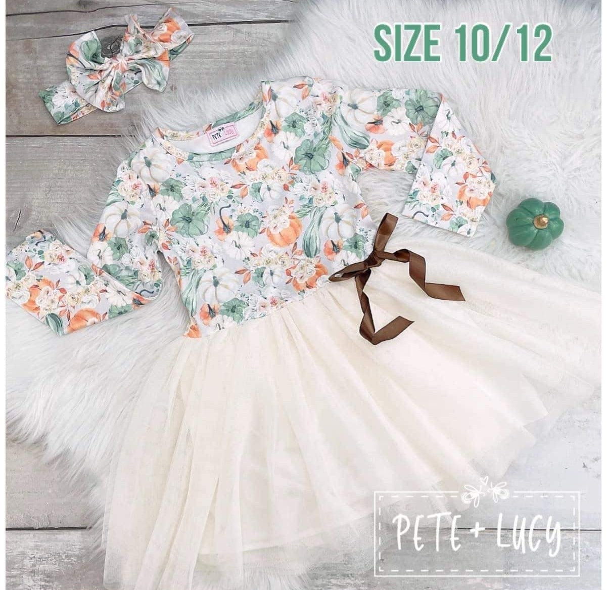 Fall Pumpkins Tulle Dress
