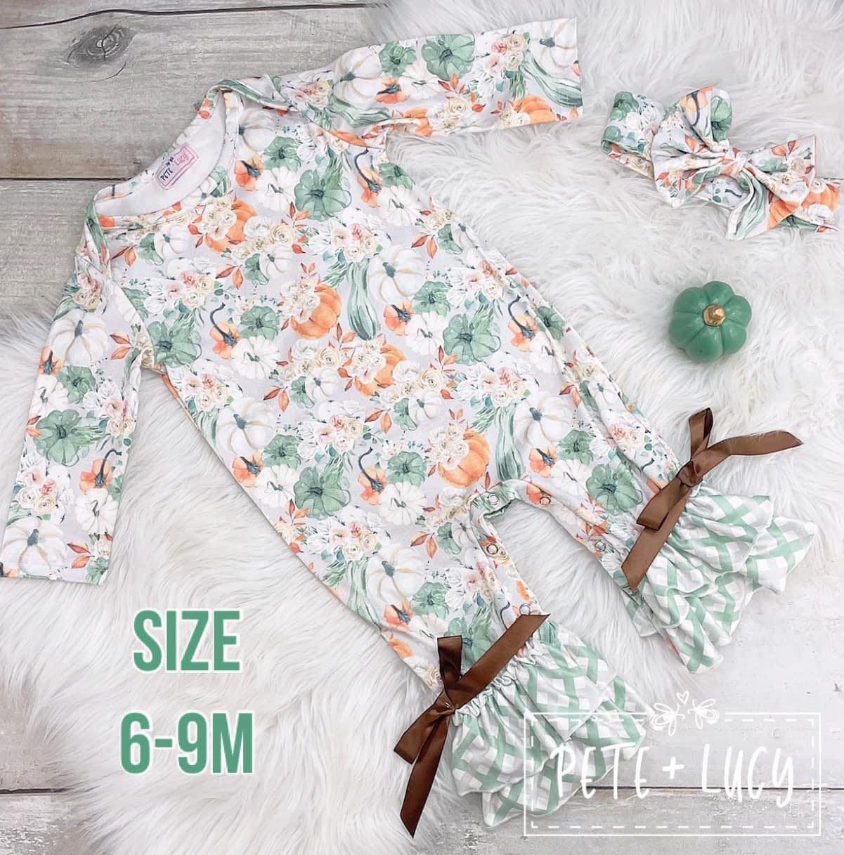 Fall Pumpkins Infant Romper