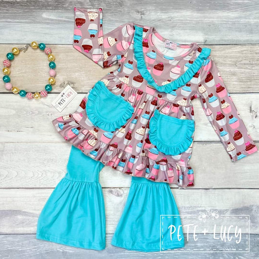 Sweet Cupcakes Pant Set