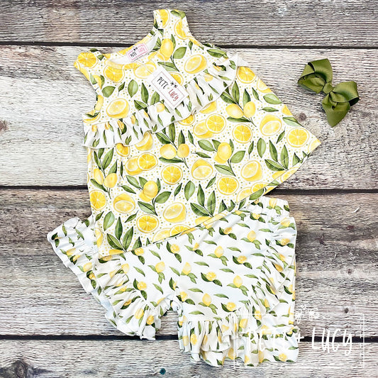 Mellow Lemon- Short Set