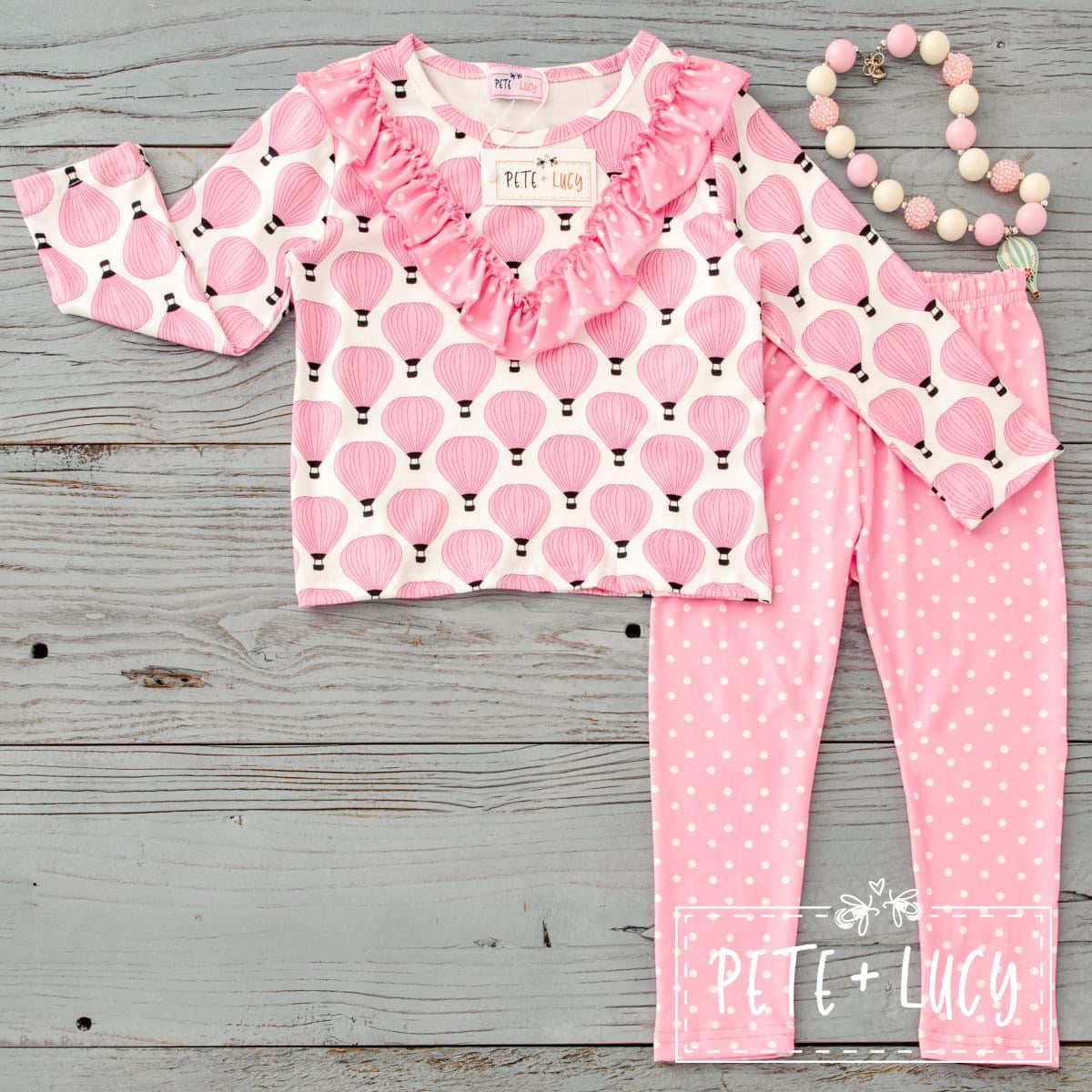 Pink Balloons 2 Piece Set