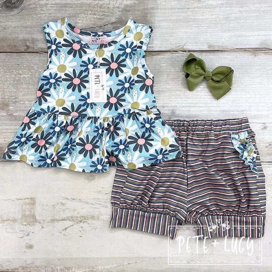 Daisy Days Shorts Set