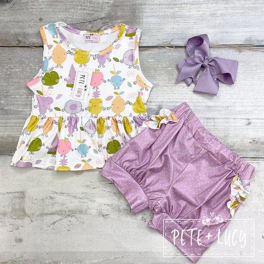 Funny Fruits Shorts Set